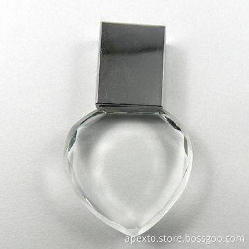 Crystal USB Flash Drives, Come with Plug-and-play Function, OEM and ODM Orders Welcomed